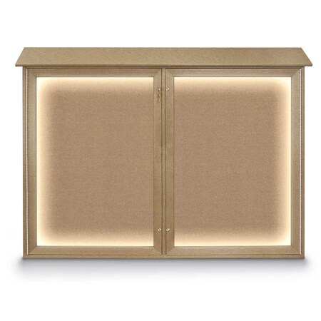 United Visual Products Open Faced Traditional Corkboard, 72x48" UV646A-BLACK-ULTMAR